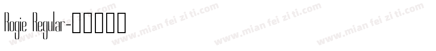 Rogie Regular字体转换